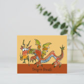 Carte Postale Thare Be Dragons (Debout devant)