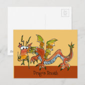 Carte Postale Thare Be Dragons (Devant / Derrière)