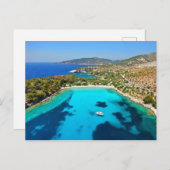 Carte Postale Thassos île Kavala Grèce Eau Turquoise Bleu (Devant / Derrière)