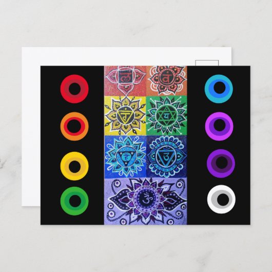 Carte Postale The 7 Chakras Postcard (Devant / Derrière)