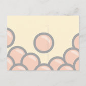 Carte Postale Thé à bulles orange ambre Kawaii Fête d'anniversai (Dos)