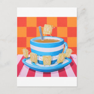 Carte Postale Thé à la crème sous douane