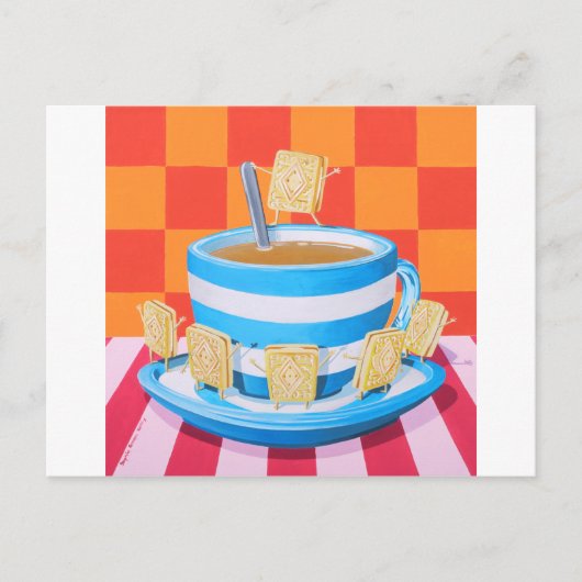 Carte Postale Thé à la crème sous douane (Devant)
