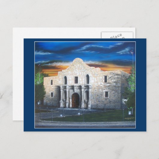 Carte Postale The Alamo Postcard (Devant / Derrière)