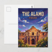 Carte Postale The Alamo Texas (Devant / Derrière)