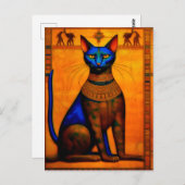 Carte Postale The Ancient Egyptian Cat Bastet (Devant / Derrière)