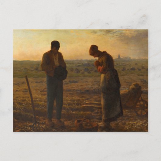 Carte Postale The Angelus, 1857-1859 by Jean-Francois Millet (Devant)