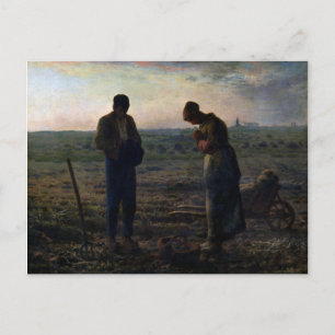 Carte Postale The Angelus, Jean-Francois Millet