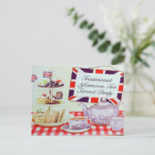 Carte Postale Thé anglais après-midi (Debout devant)