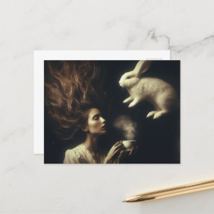 Carte Postale Thé avec le lapin