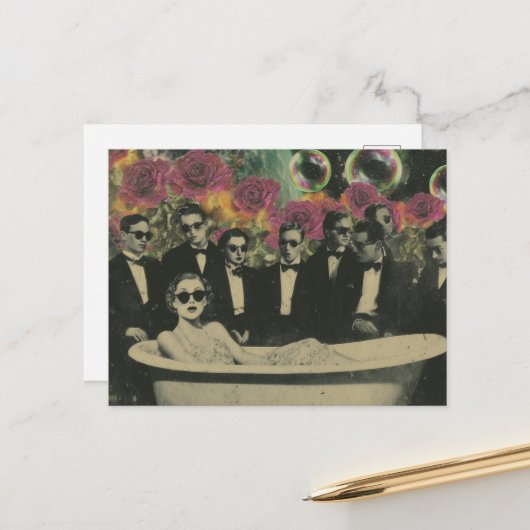 Carte Postale The Bathtub Viewers (Devant/Arrière en situation)