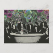 Carte Postale The Bathtub Viewers Bubbles and Roses Collage (Devant)
