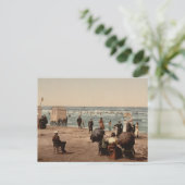 Carte Postale The beach, Blankenberghe, Belgium (Debout devant)