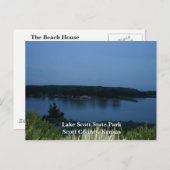Carte Postale The Beach House-Lake Scott State Park (Devant / Derrière)
