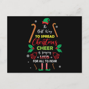 Carte Postale The Best Way to Spread Christmas Cheer is Singing
