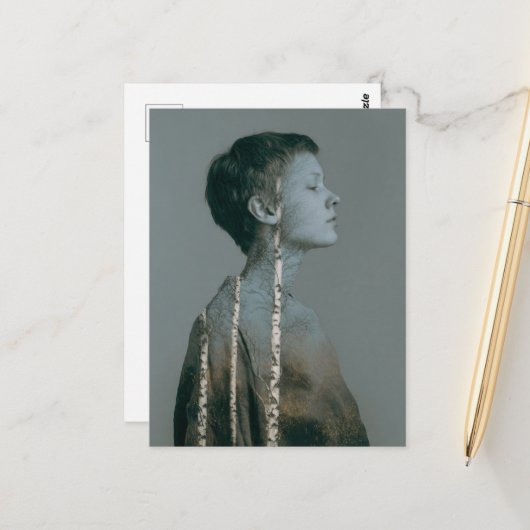 Carte Postale The Birch Tree Woman (Devant/Arrière en situation)