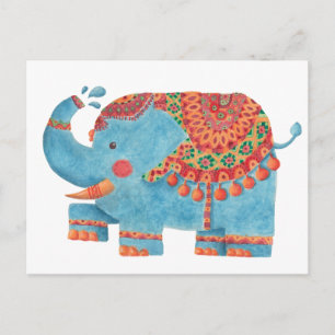 Carte Postale The Blue Elephant