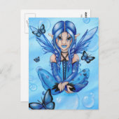 Carte postale "The Blue Fairy" (Devant / Derrière)