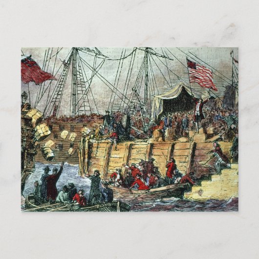 Carte Postale The Boston Tea Party, 16 décembre 1773 (Devant)