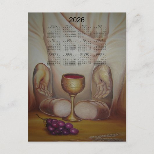 Carte Postale The Bread of Life: Holy Eucharist 2026 Calendar (Devant)