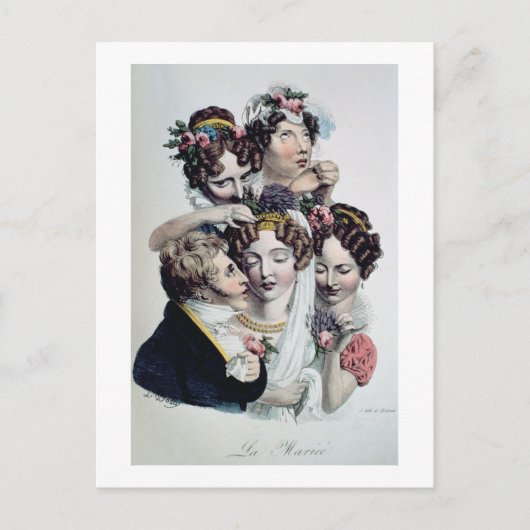 Carte Postale The Bride, vers 1820 (litho) (Devant)