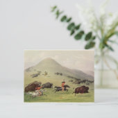 Carte Postale The Buffalo Hunt, c.1832 (Debout devant)