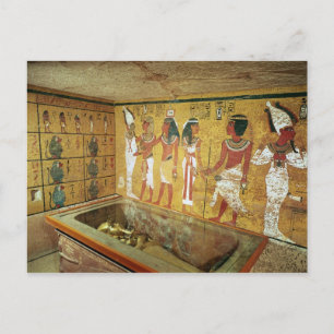 Carte Postale The burial chamber in the Tomb of Tutankhamun