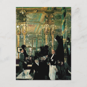 Carte Postale The Café Royal, Londres par William Orpen (1912)