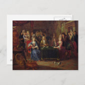 Carte Postale The Card Players, 1699 (Devant / Derrière)