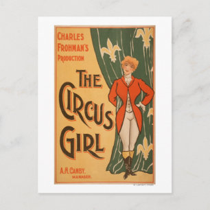 Carte Postale The Circus Girl Theatrical Poster #1