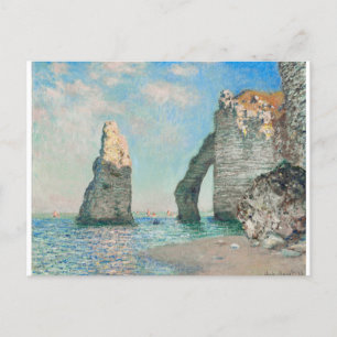 Carte Postale The Cliffs at Etretat 1885 by Claude Monet