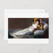 Carte Postale The Clothed Maja, Francisco Goya, 1798-1803 (Devant / Derrière)
