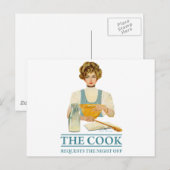 Carte Postale The Cook demande la nuit off (Devant / Derrière)