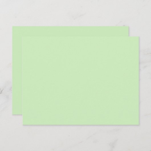 Carte Postale thé couleur vert (Devant / Derrière)