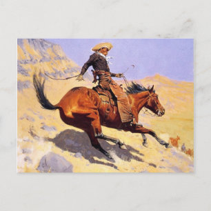 Carte Postale The Cowboy (par Frederic Remington)