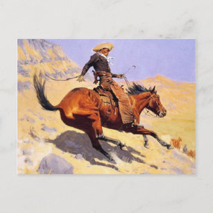 Carte Postale The Cowboy (par Frederic Remington)