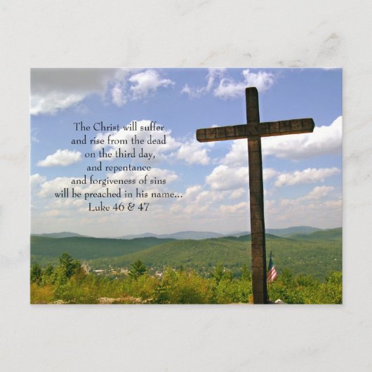 Carte Postale The Cross Easter Scripture Postcards (Devant)