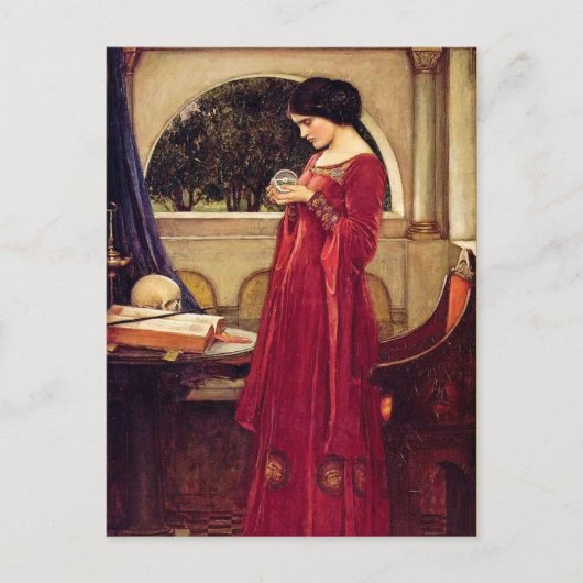 Carte Postale "The Crystal Ball" de John William Waterhouse (Devant)