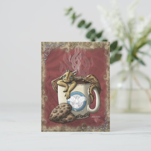 Carte Postale [Thé Cup Dragon] Café (Debout devant)