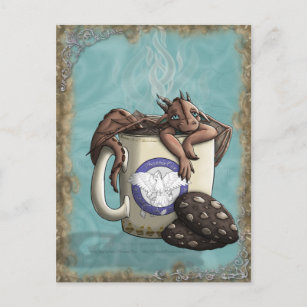 Carte Postale [Thé Cup Dragon] Mocha