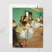 Carte Postale The Dance Class (1874) par Edgar Degas (Devant / Derrière)