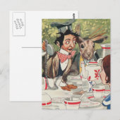 Carte Postale Thé de Chapeau Fou (Devant / Derrière)