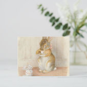 Carte Postale Thé de lapin - Beatrix Potter (Debout devant)