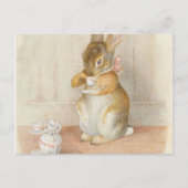 Carte Postale Thé de lapin - Beatrix Potter (Devant)