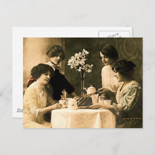 Carte Postale Thé de l'après-midi (Devant / Derrière)