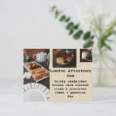 Carte Postale Thé de l'après-midi à Londres (Debout devant)