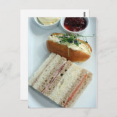 Carte Postale thé de l'après-midi anglais (Devant / Derrière)