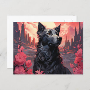 Carte postale The Dog of Blooming Fields