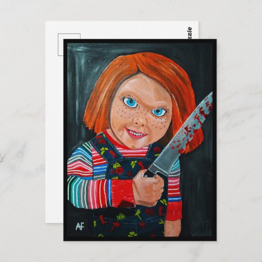 Carte Postale The Doll Painting by Alfred Fox (Devant / Derrière)