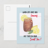 Carte Postale Thé doux (Devant / Derrière)